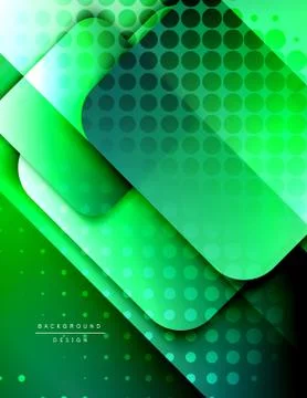Rounded squares shapes composition geometric abstract background. 3D shadow イラスト素材