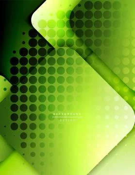 Rounded squares shapes composition geometric abstract background. 3D shadow Illustrazione stock