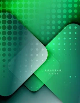 Rounded squares shapes composition geometric abstract background. 3D shadow 스톡 일러스트