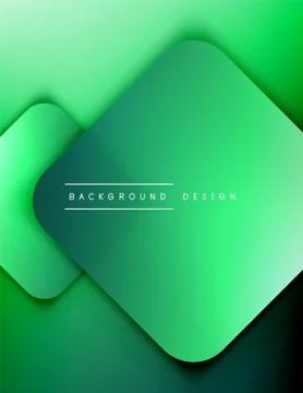 Rounded squares shapes composition geometric abstract background. 3D shadow Illustrazione stock