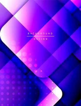 Rounded squares shapes composition geometric abstract background. 3D shadow 스톡 일러스트