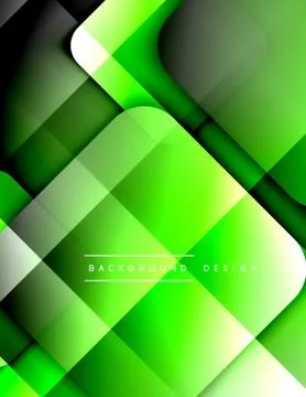 Rounded squares shapes composition geometric abstract background. 3D shadow Illustrazione stock