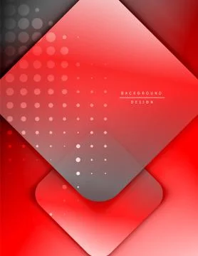 Rounded squares shapes composition geometric abstract background. 3D shadow 스톡 일러스트