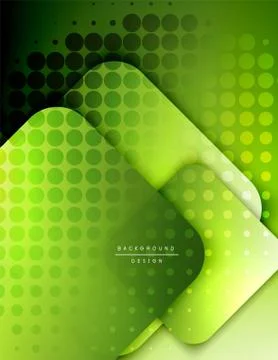 Rounded squares shapes composition geometric abstract background. 3D shadow 스톡 일러스트