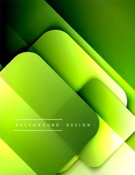 Rounded squares shapes composition geometric abstract background. 3D shadow イラスト素材