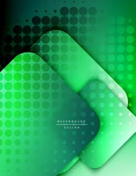 Rounded squares shapes composition geometric abstract background. 3D shadow Illustrazione stock