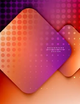 Rounded squares shapes composition geometric abstract background. 3D shadow 스톡 일러스트