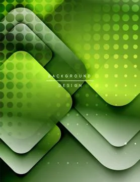 Rounded squares shapes composition geometric abstract background. 3D shadow 스톡 일러스트
