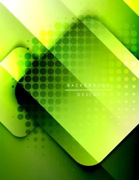 Rounded squares shapes composition geometric abstract background. 3D shadow Illustrazione stock