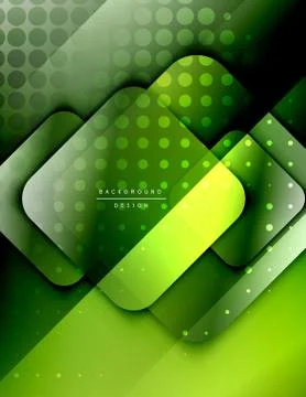 Rounded squares shapes composition geometric abstract background. 3D shadow 스톡 일러스트