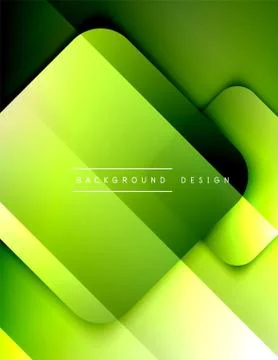 Rounded squares shapes composition geometric abstract background. 3D shadow Illustrazione stock