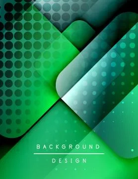 Rounded squares shapes composition geometric abstract background. 3D shadow Illustrazione stock