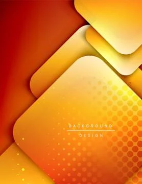 Rounded squares shapes composition geometric abstract background. 3D shadow イラスト素材