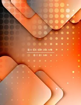 Rounded squares shapes composition geometric abstract background. 3D shadow 스톡 일러스트