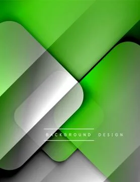 Rounded squares shapes composition geometric abstract background. 3D shadow 스톡 일러스트