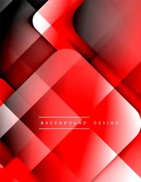 Rounded squares shapes composition geometric abstract background. 3D shadow イラスト素材