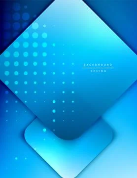 Rounded squares shapes composition geometric abstract background. 3D shadow イラスト素材