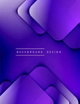 Rounded squares shapes composition geometric abstract background. 3D shadow イラスト素材