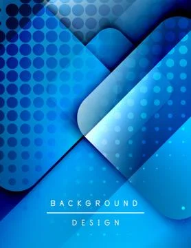 Rounded squares shapes composition geometric abstract background. 3D shadow 스톡 일러스트