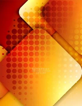 Rounded squares shapes composition geometric abstract background. 3D shadow 스톡 일러스트