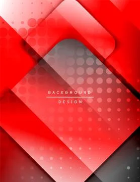 Rounded squares shapes composition geometric abstract background. 3D shadow 스톡 일러스트
