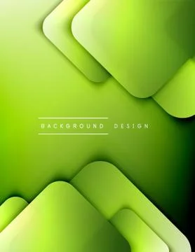 Rounded squares shapes composition geometric abstract background. 3D shadow イラスト素材