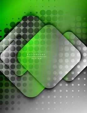 Rounded squares shapes composition geometric abstract background. 3D shadow 스톡 일러스트
