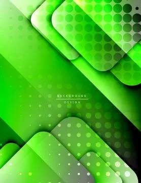 Rounded squares shapes composition geometric abstract background. 3D shadow Illustrazione stock