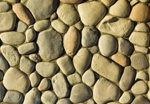 Rounded stone texture Stock Photos