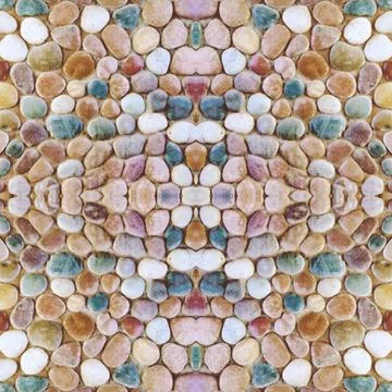 Rounded Stones Motif Seamless Pattern Rounded stone pattern motif abstract... Stock Photos