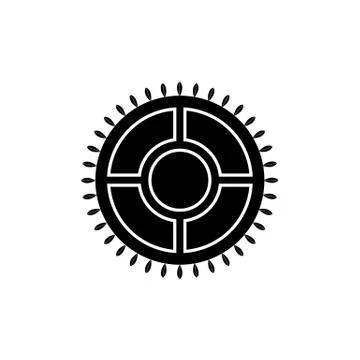 Rounded target logo icon vector Stock Illustration