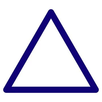 Rounded Triangle Frame Template Stock Illustration