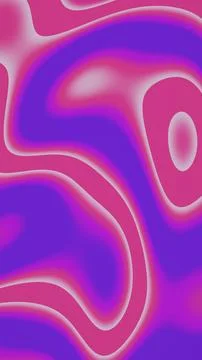 Rounded violet forms and glowing magenta contours create a bold abstract ve.. Stock Illustration