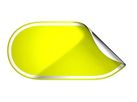 Rounded yellow hamous sticker or label Stock Illustration