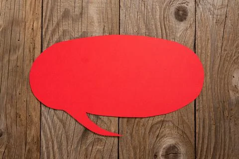 Rounden Speech Bubble On Floor With Important Information Written In. Circled Stock Photos