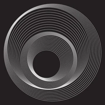 Rounds pattern with lines 스톡 일러스트