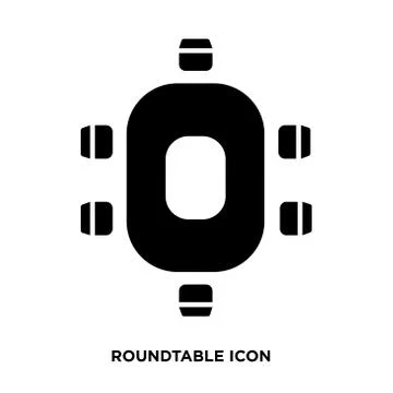 Roundtable icon vector Stock Illustration