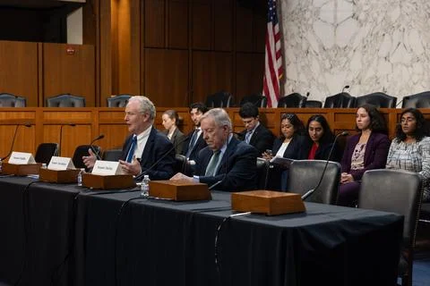 Roundtable on temporary protected immigration status on Capitol Hill, Washington Stock Photos