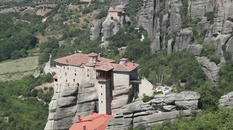 Roussanou monastery Stock Footage 11815855