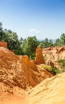Roussillon ochres Foto stock