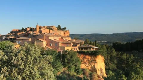 Roussillon village Stock Footage 11519563