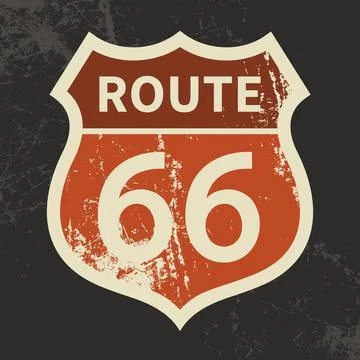 Route 66 001 Stock Illustration