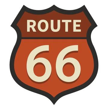 Route 66 002 Stock Illustration