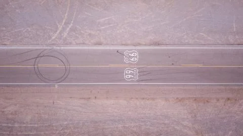 Route 66 Freeway 库存照片
