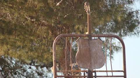 Route 66 Guitar Stock Footage 33047376
