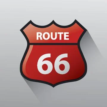 Route 66 Stockillustratie