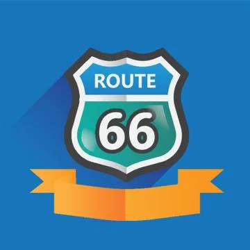 Route 66 Stockillustratie
