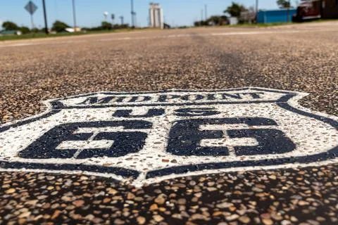 Route 66 Mid-Point - Adrian Texas Stock Photos