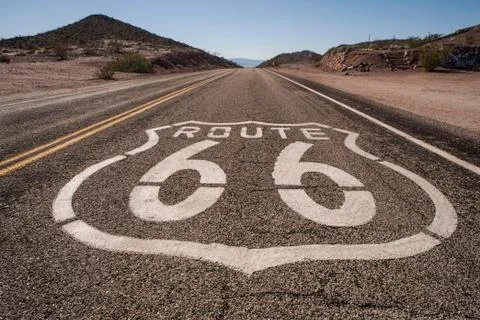 Route 66 mojave Stock Photos