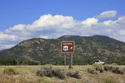 At Route 66 Stock Photos